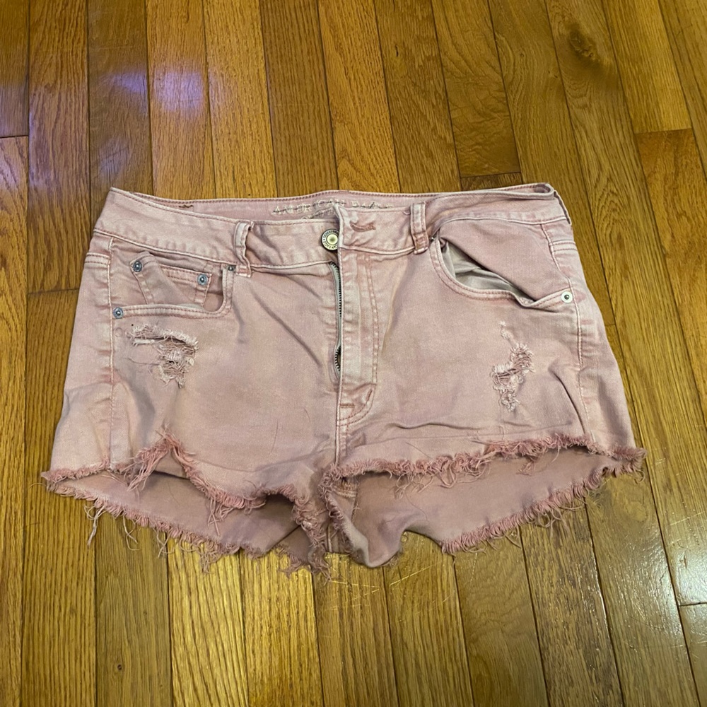 Pink American Eagle Jean Shorts Size 12